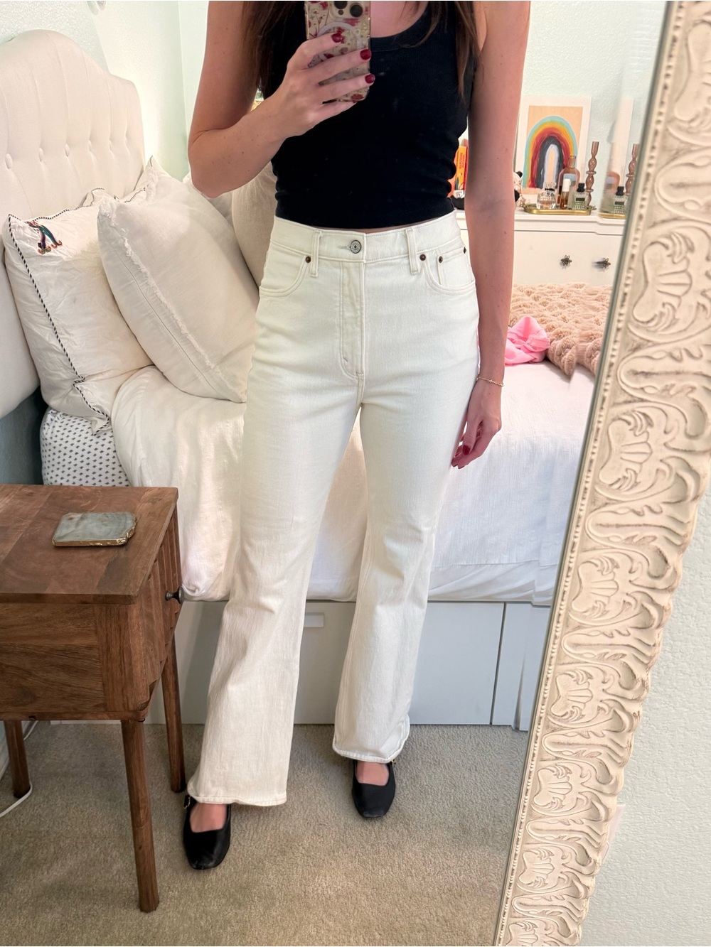 A&F High-Rise Flare Jeans